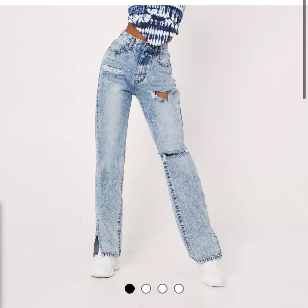 NWT Slits now or never distressed Jean light blue US4